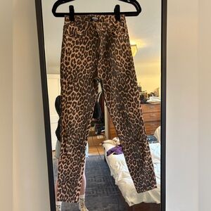 Zara Leopard Print Jean